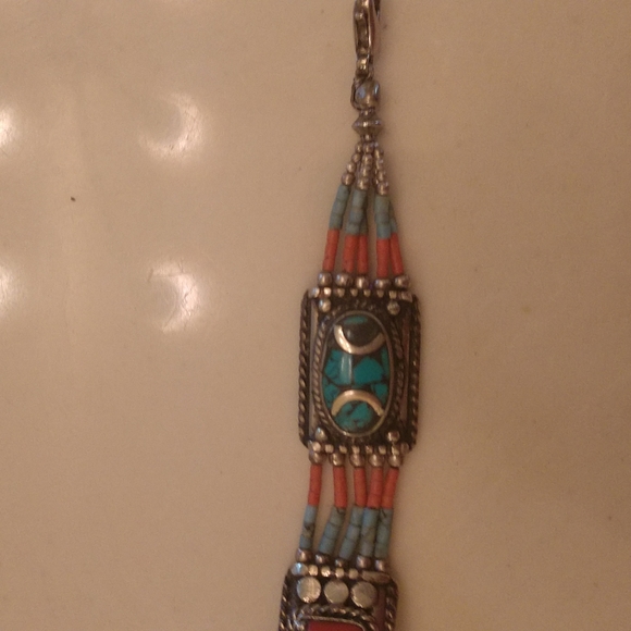 Turquoise Silver Bracelet - Picture 4 of 8